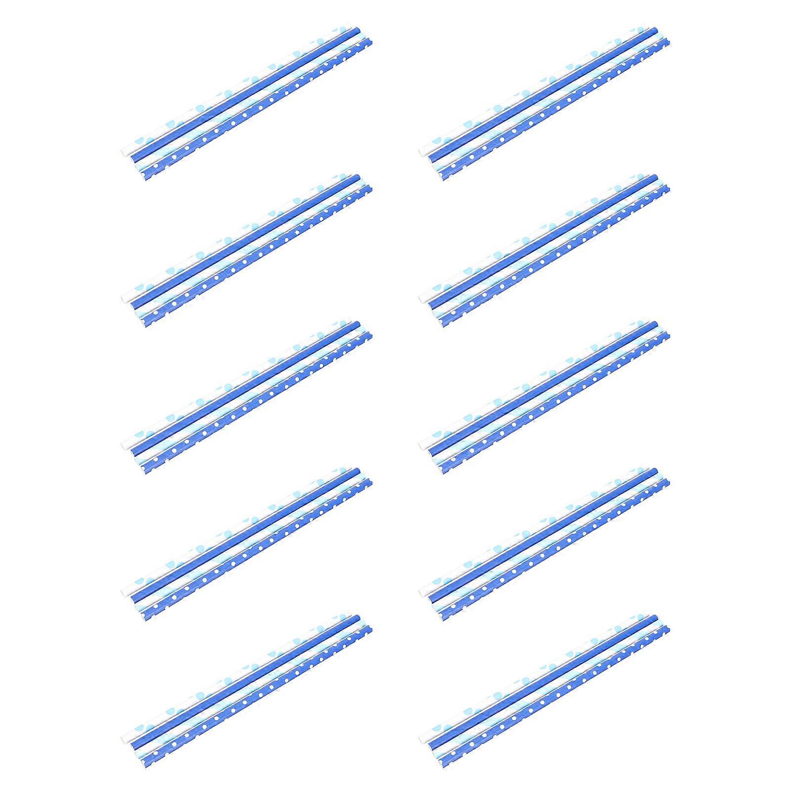 Blue Paper Straws for Drinking Use Safe Practical Premium Quality for Birthday Summer Parties 200pcs