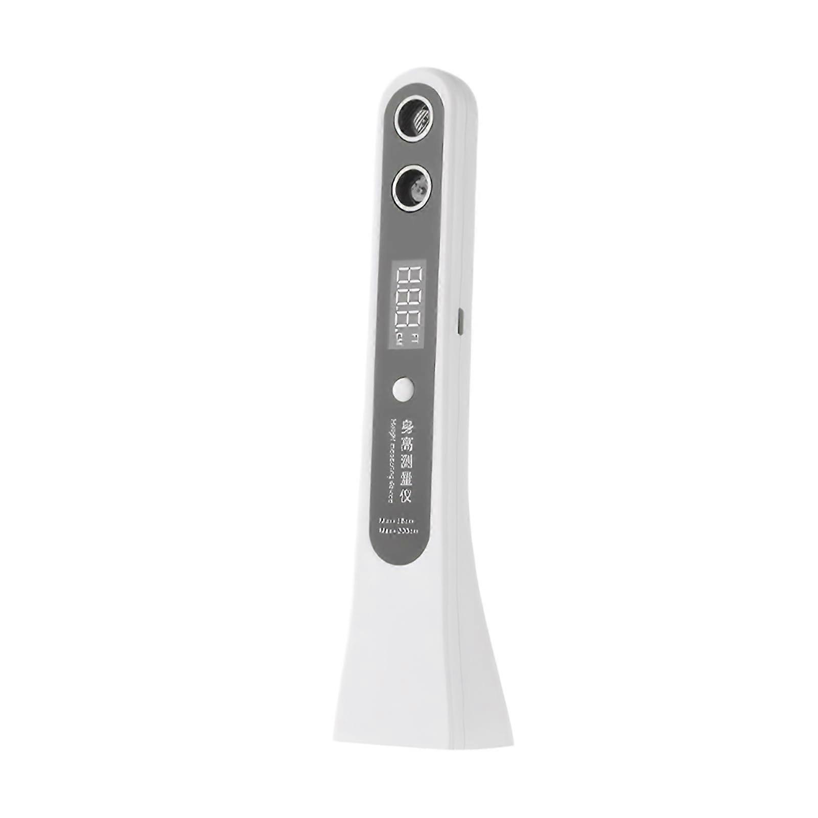 precision ultrasonic height measuring device with LED display screen for easy reading, ABS precision measuring instrument, white