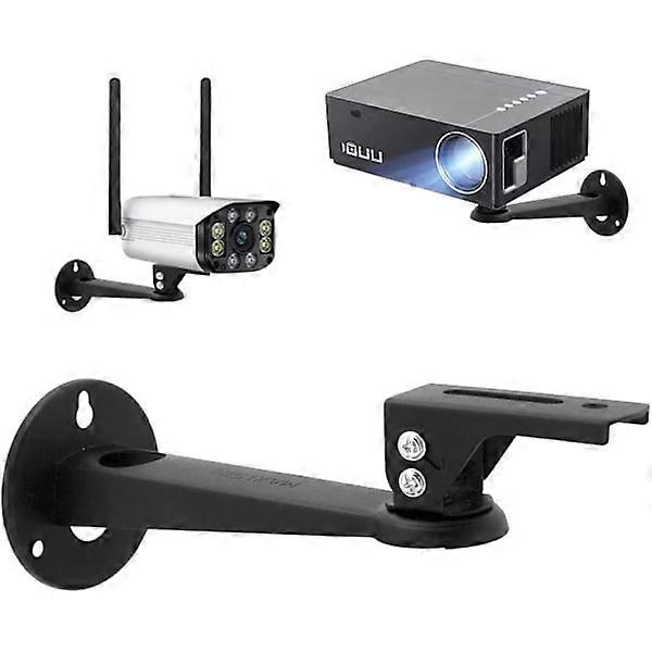 Mini Projector Wall Mount/Projector Hanger/CCTV Security Camera Housing Mounting Bracket - for CCTV/Camera/Projector/Webcam Rotation 360° (Black)