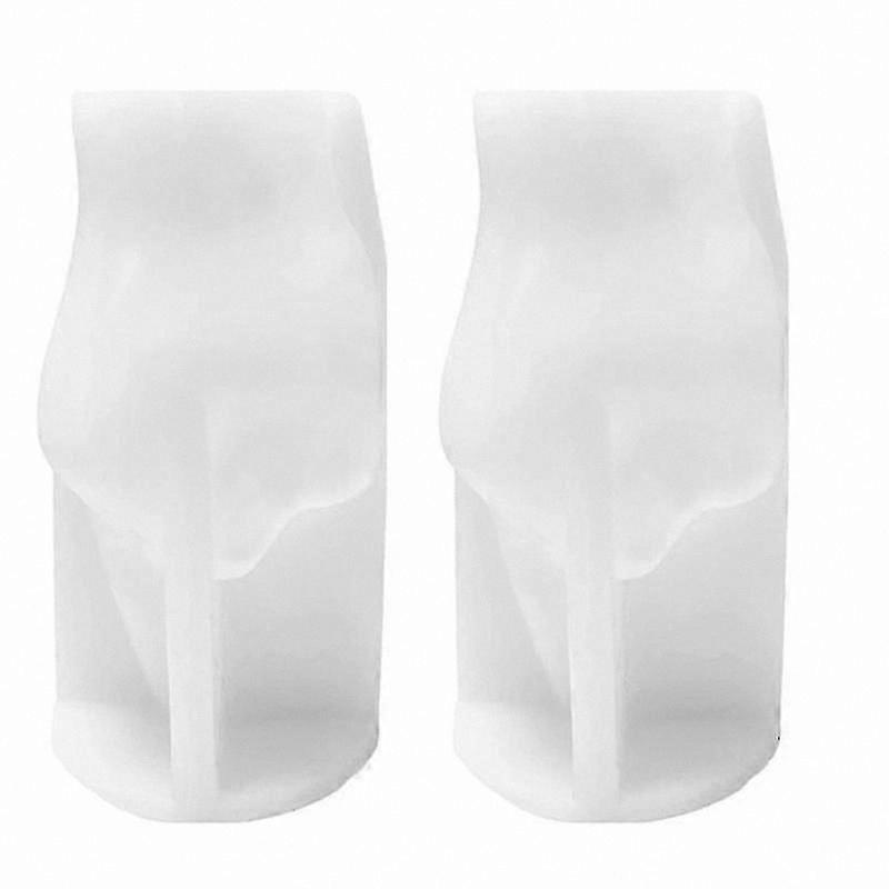 Silicone Gesture Candle Molds, 2 Pack for Crafting Resin and Soap, Unique Design for Creative Projects
