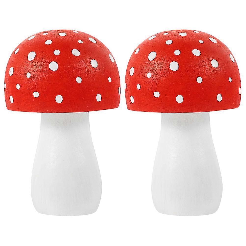 Here's a refined and professional product description based on your input:
**2PCS Miniature Wooden Mushroom Decor – DIY Micro Landscape Ornament