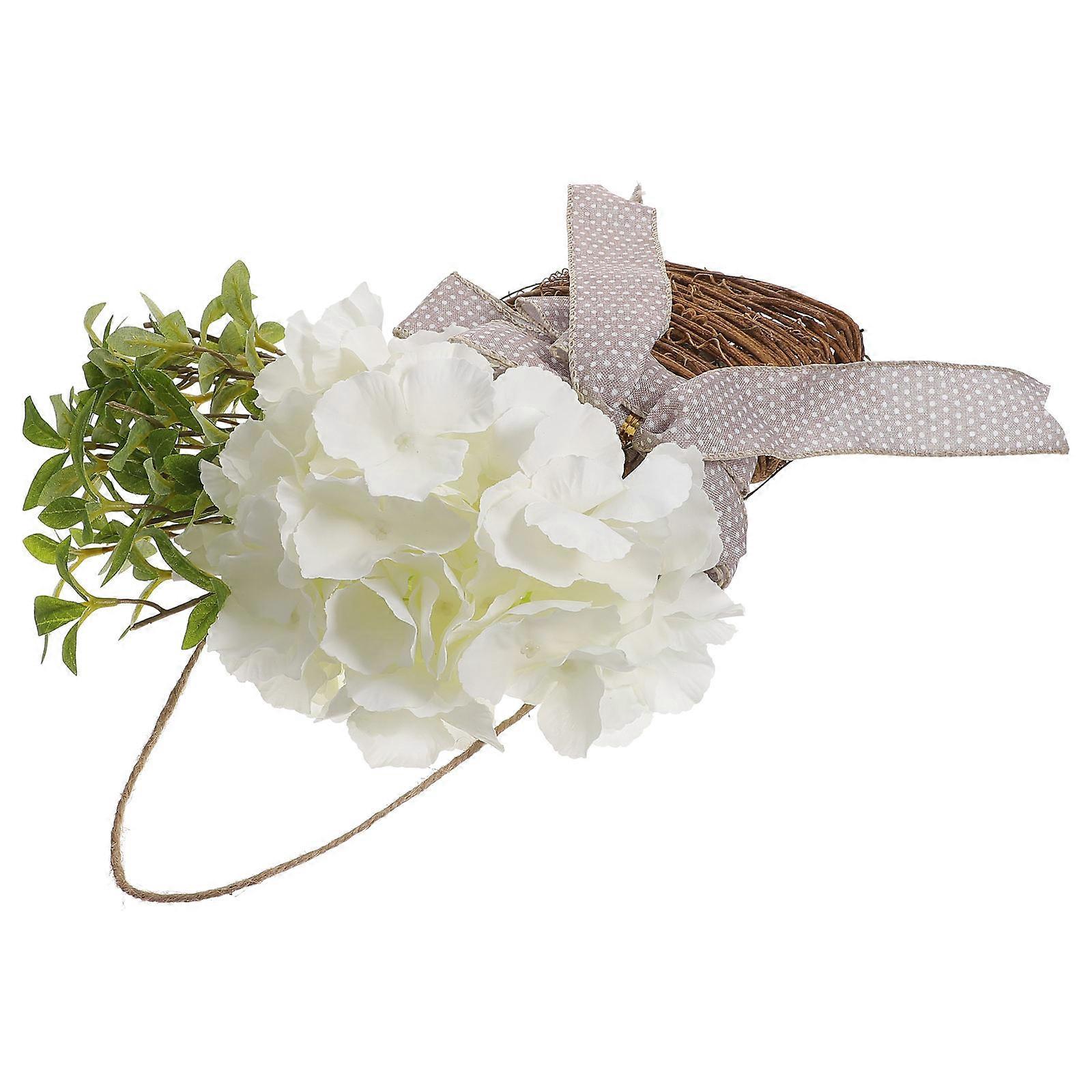 Artificial Hanging Basket Flower Rattan Home Decoration Assorted Color 35X25CM Decorative 1Pack