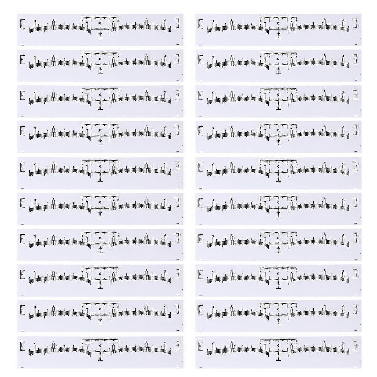 Precision Eyebrow Templates, Versatile Tools for Measuring and Styling Brows