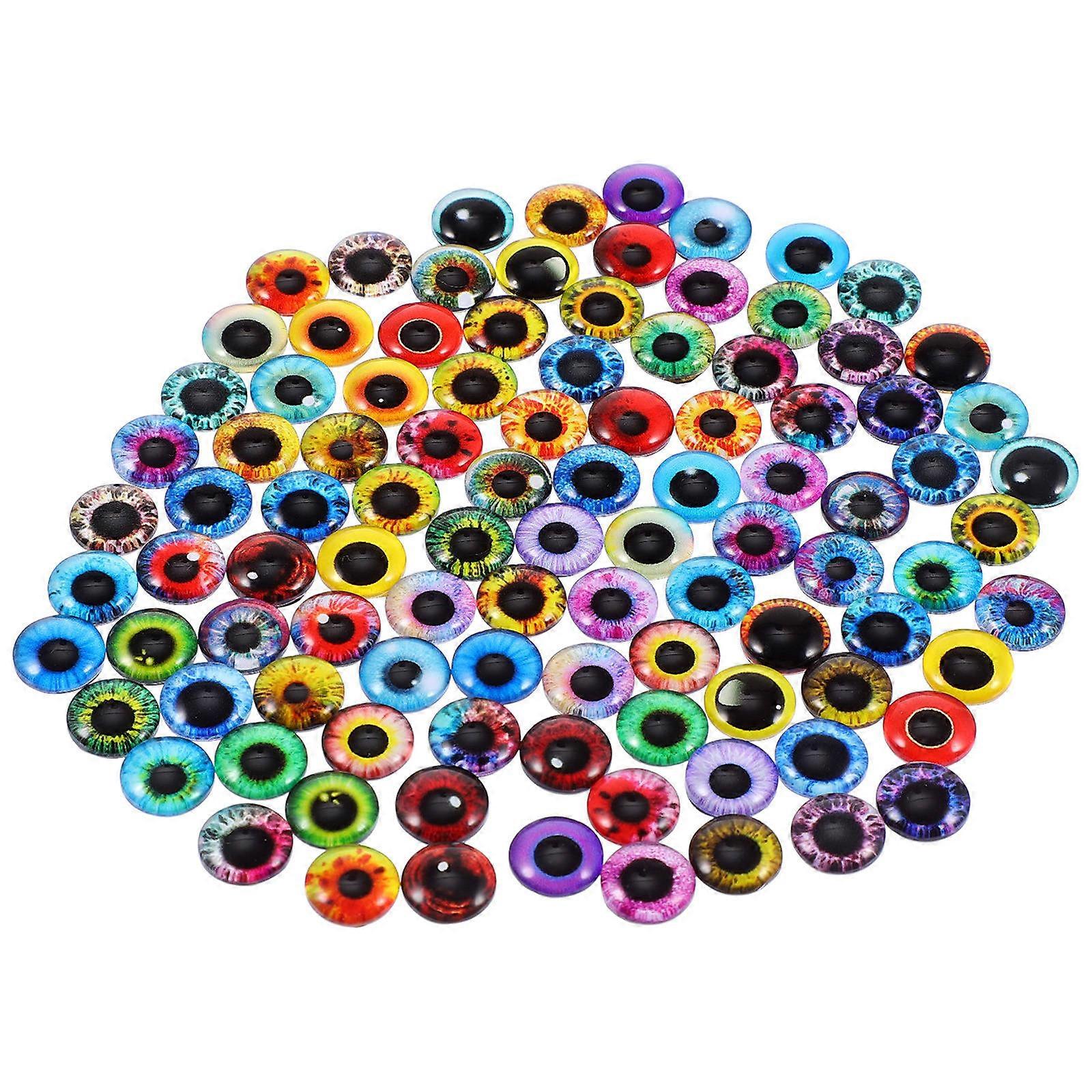 DIY Eyeball Patches 100Set Made Of Durable Glass Material Ideal For Craft Projects And Handmade Decoration Purposes