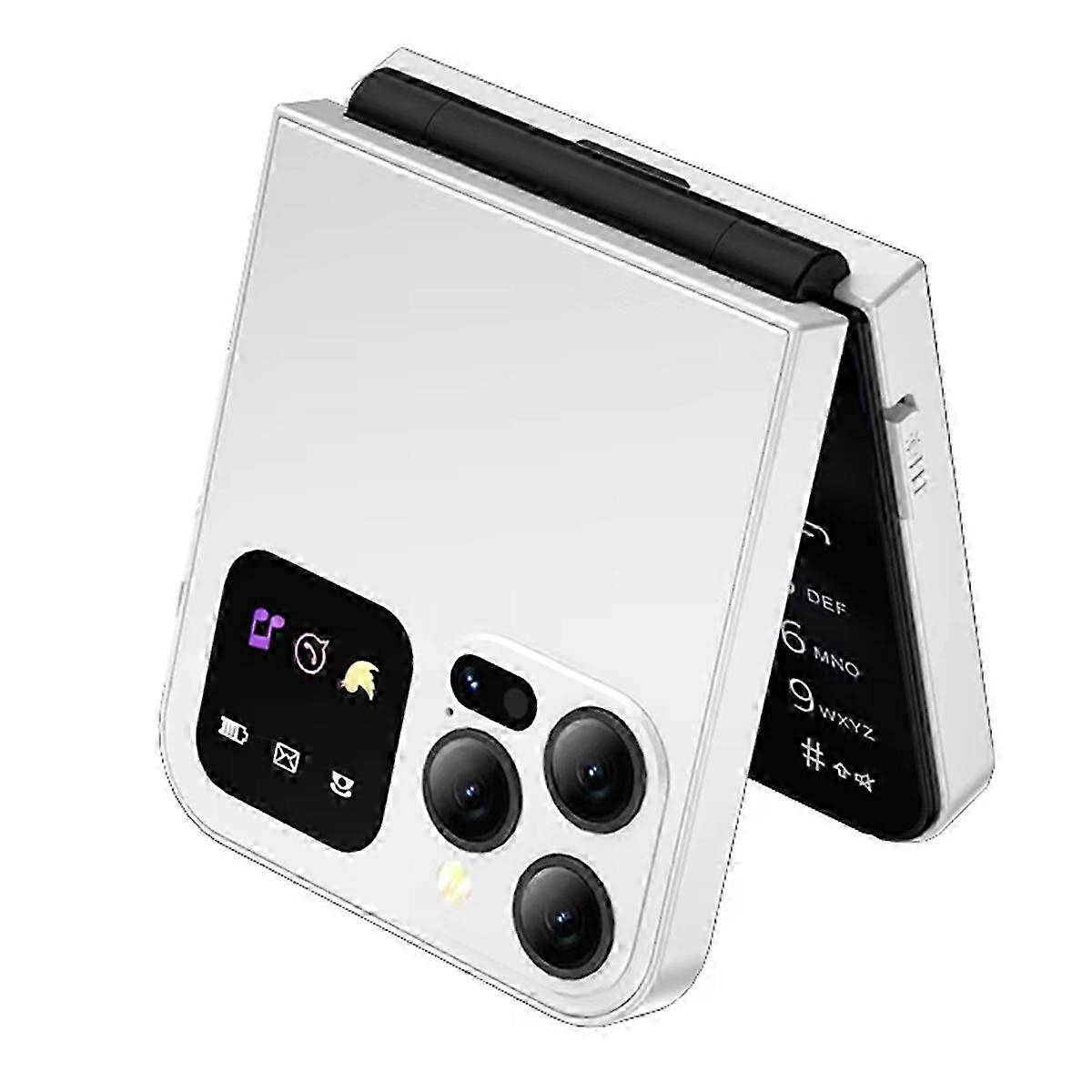 A50 Pro Flip Phone Dual SIM Card GSM Automatic Call Recording 2.4 Inch Screen Foldable Mobile Phones Type-C