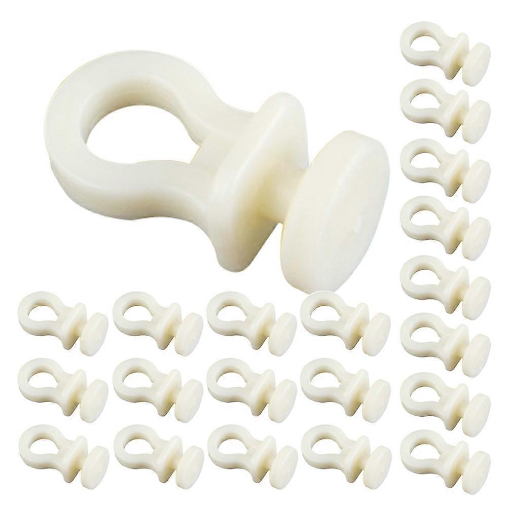 50PCS Curtain Track Pulleys Plastic Gliders Rollers Drapery Rail Sliding Hardware