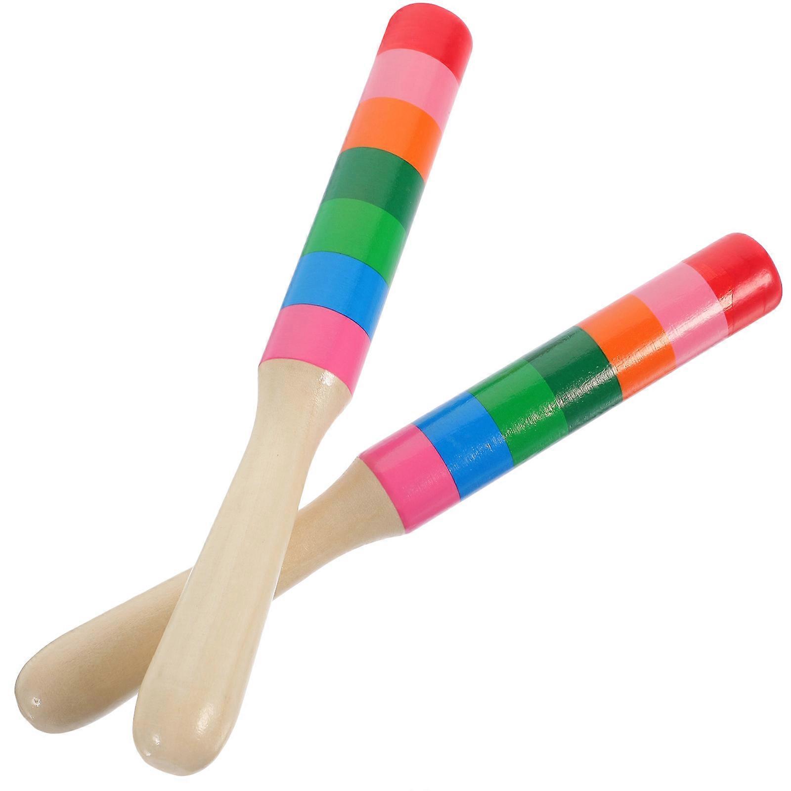 Wooden Rhythm Sticks for Music Education – Clear Bright Sound, Ergonomic Design, Develops Rhythm Skills & Musical Creativity for Adults