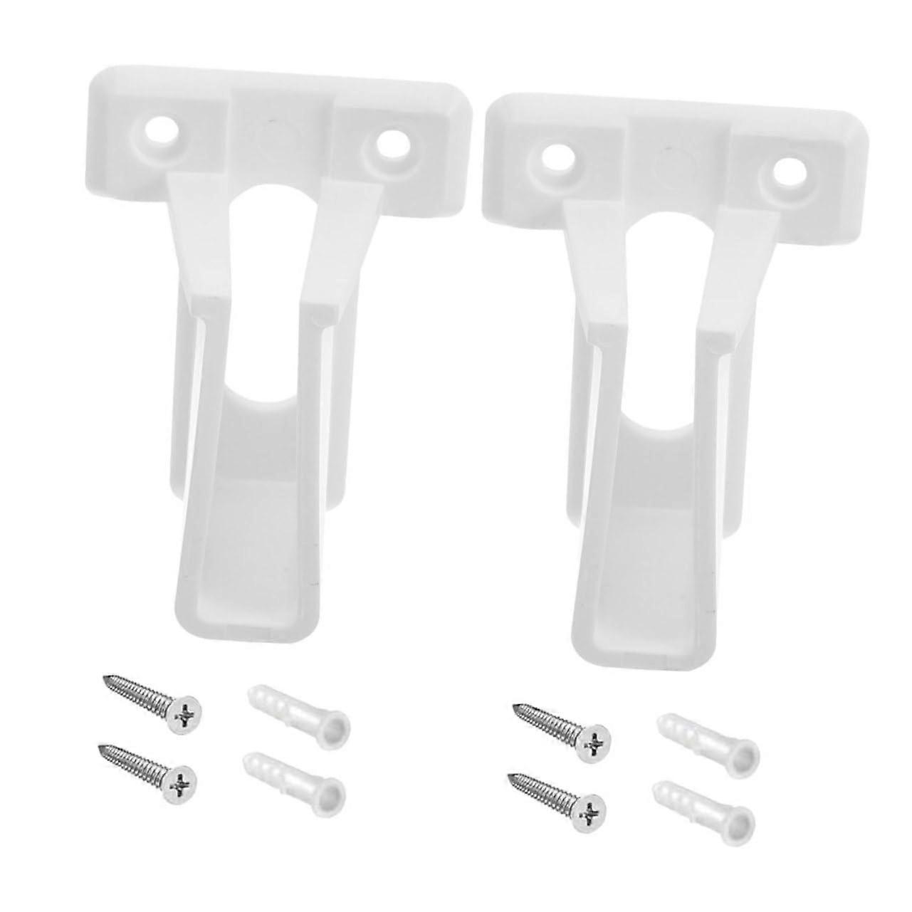 2 Pieces RV Window Rod Holder Made of Plastic Wall Mounted Curtain Fixing Device Stable and Durable for Motorhomes Easy Installation