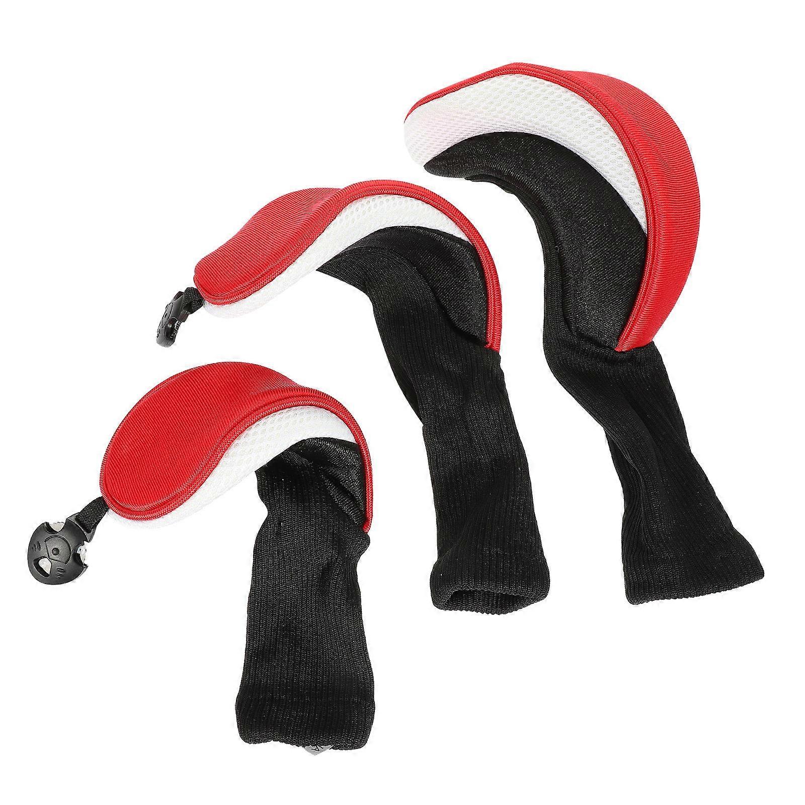 Portable Golfs Putter Cover 3Pcs For Golf Equipment Travel 35x14x9CM Durable Fabric