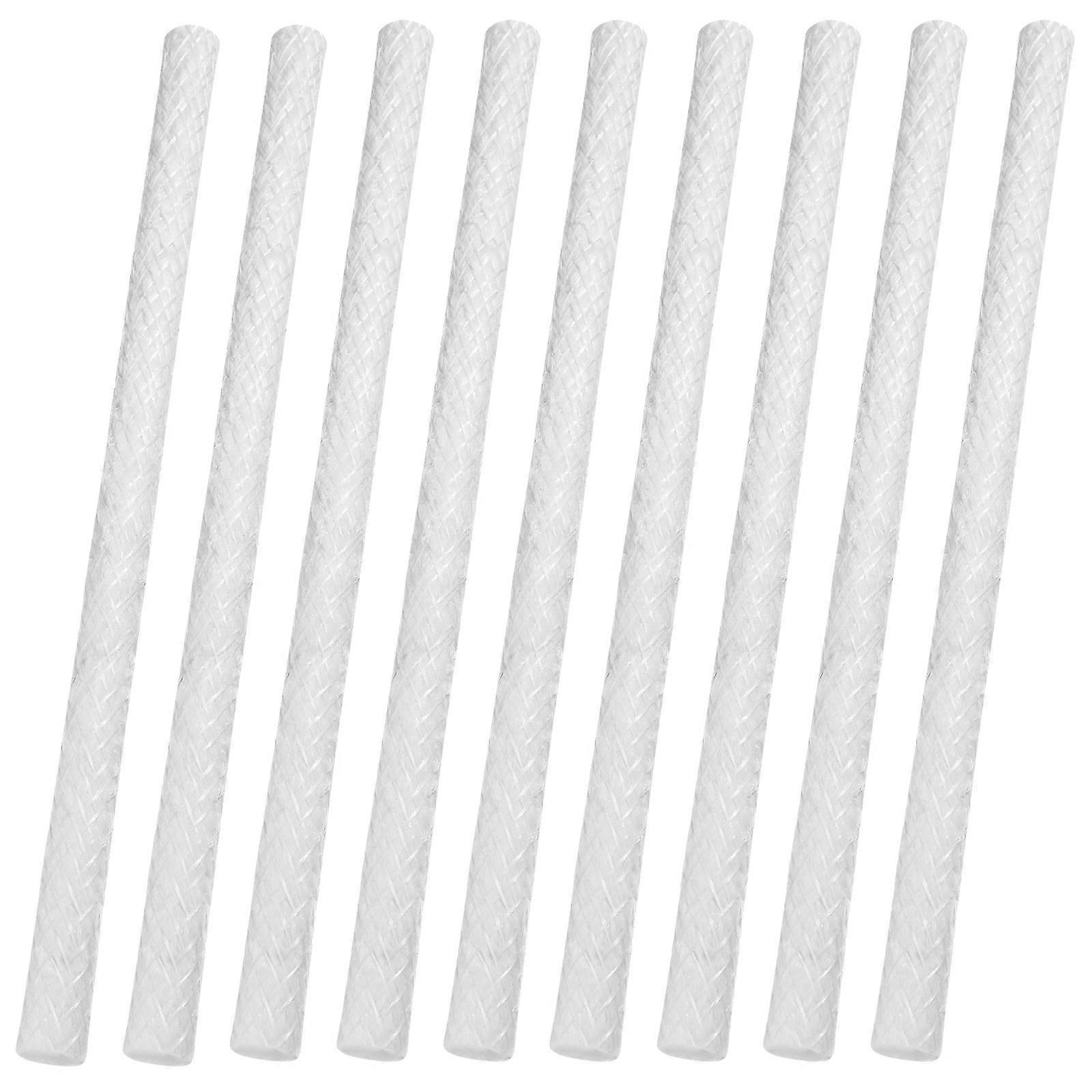 10pcs πυρίμαχα φυτίλια φίμπεργκλας για φακούς Tiki, λάμπες πετρελαίου και φανάρια κήπου - εξαιρετική απορρόφηση λαδιού &; απόδοση εγκαύματος