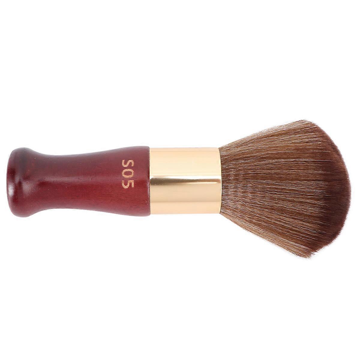 Red Fiber Hair Brush for Home Use with Durable Handle Perfect for Salon and Barbershop 1 Pc