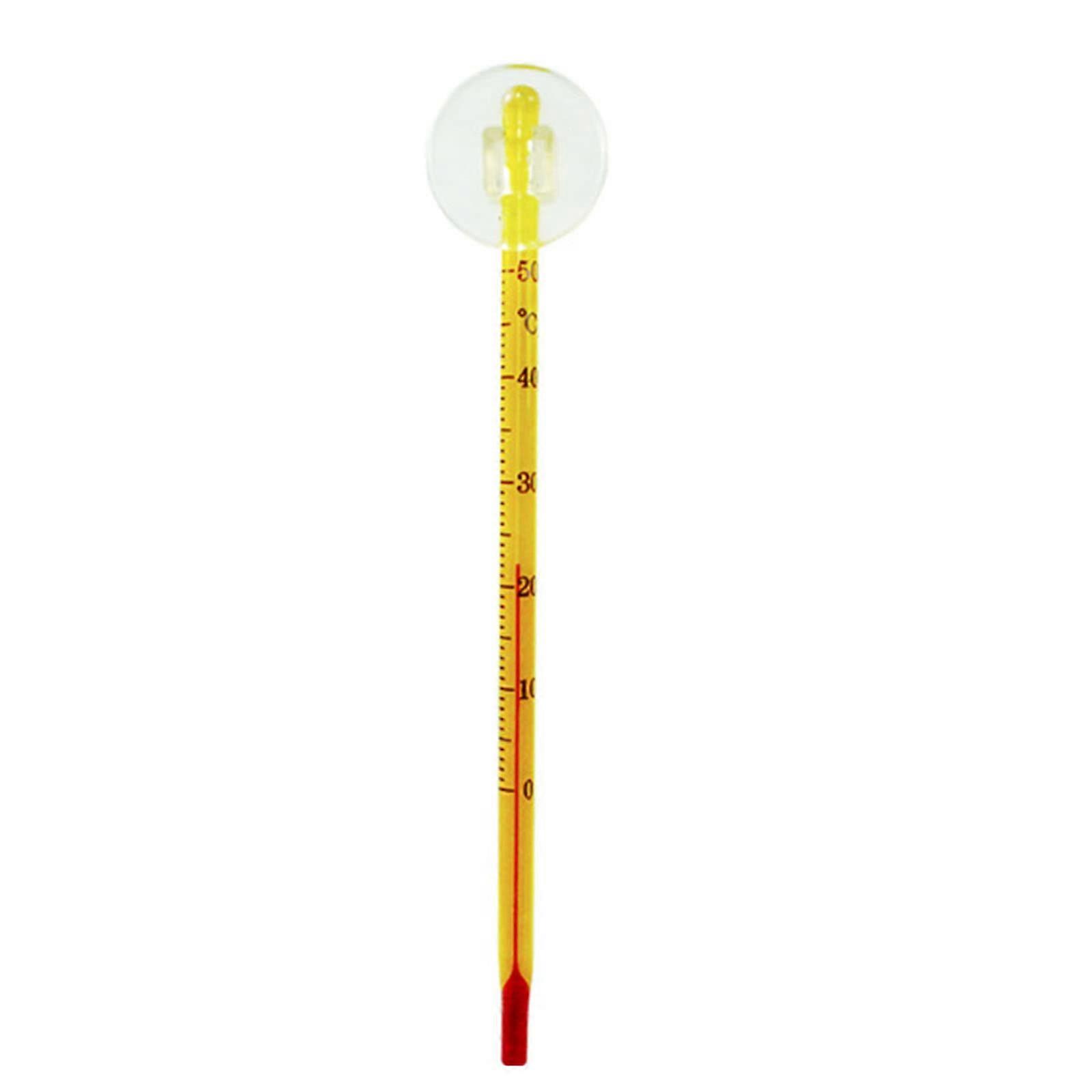 Precise Aquarium Glass Fish with Suction Cup for Water Temperature Measurement