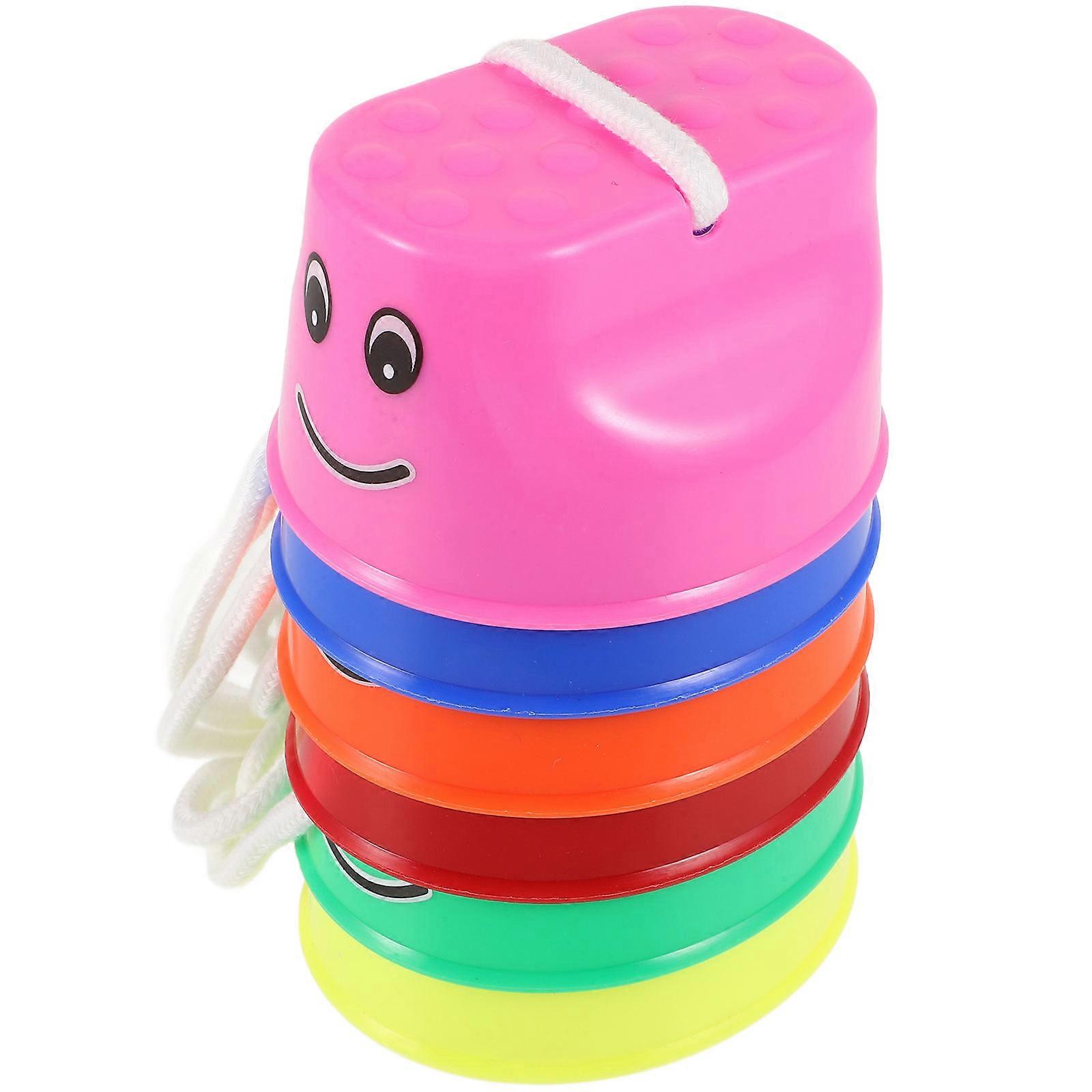 Children Walking Stilts Plastic Balance Toys for Kids 6Pcs Set Assorted Colors