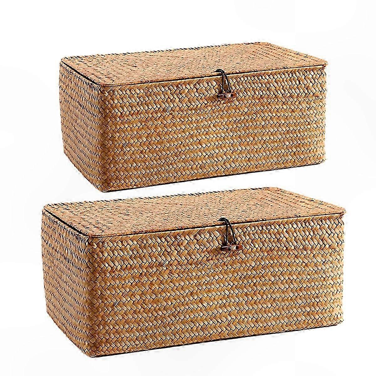 Lidded Storage Container for Underwear and Straws Organizer Box