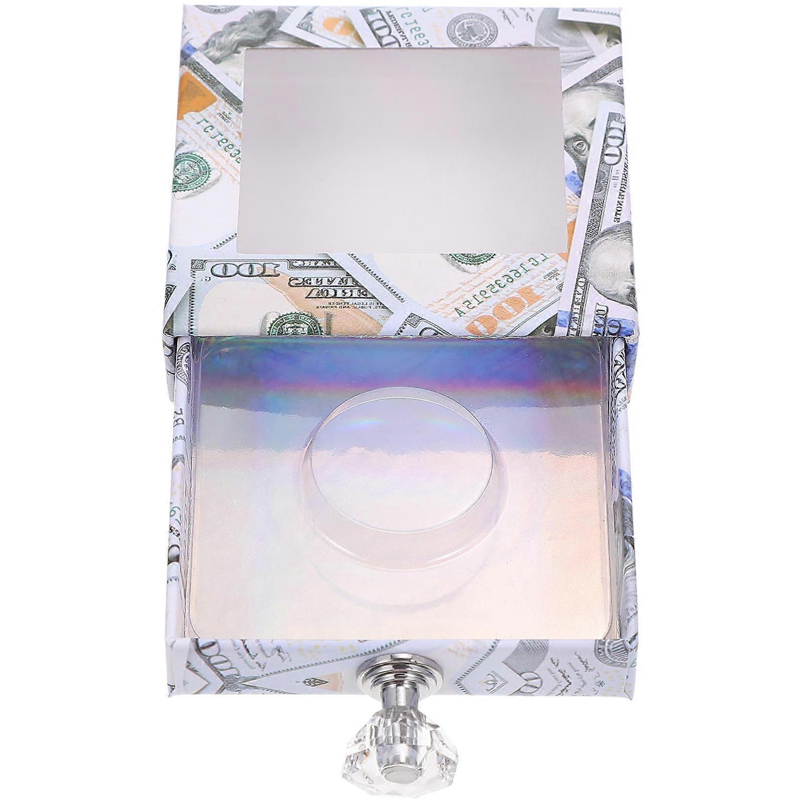 Fake Eyelash Box Square Design For Home Organization Eyelashes Box With Window Protection 1Pcs