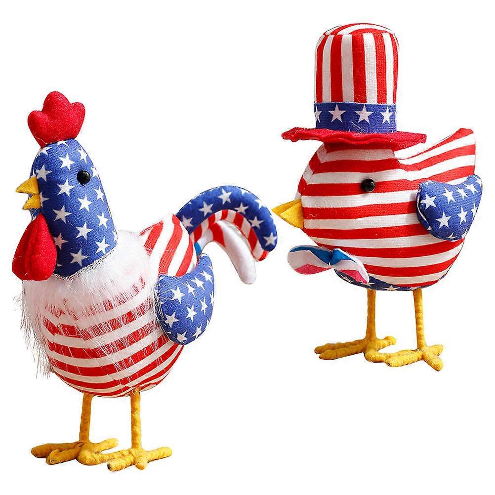 Independence Day Party Props 2Pcs Turkey Shape Doll Ornaments Perfect For Daily Decor And Family Gatherings 22X20X10CM