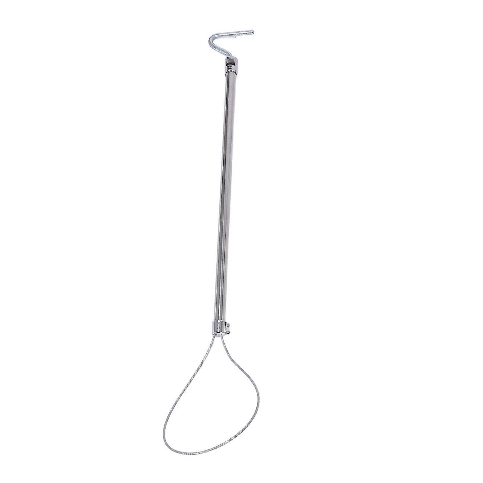 Animal Catcher Pole - Stainless Steel Pig Holder with Extended Pole and Shift Lock Buckle for Dog and Wildlife Handling
