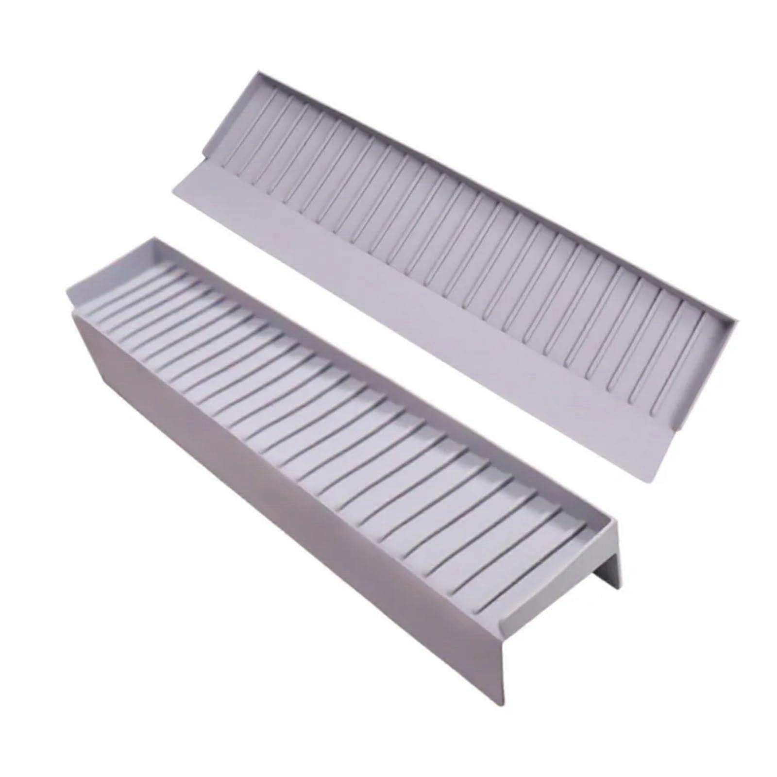 Silicone Sink Edge Protector 4 Inch x 20 Inch Cuttable Kitchen Splash Guard in Gray Durable Worktop Shield