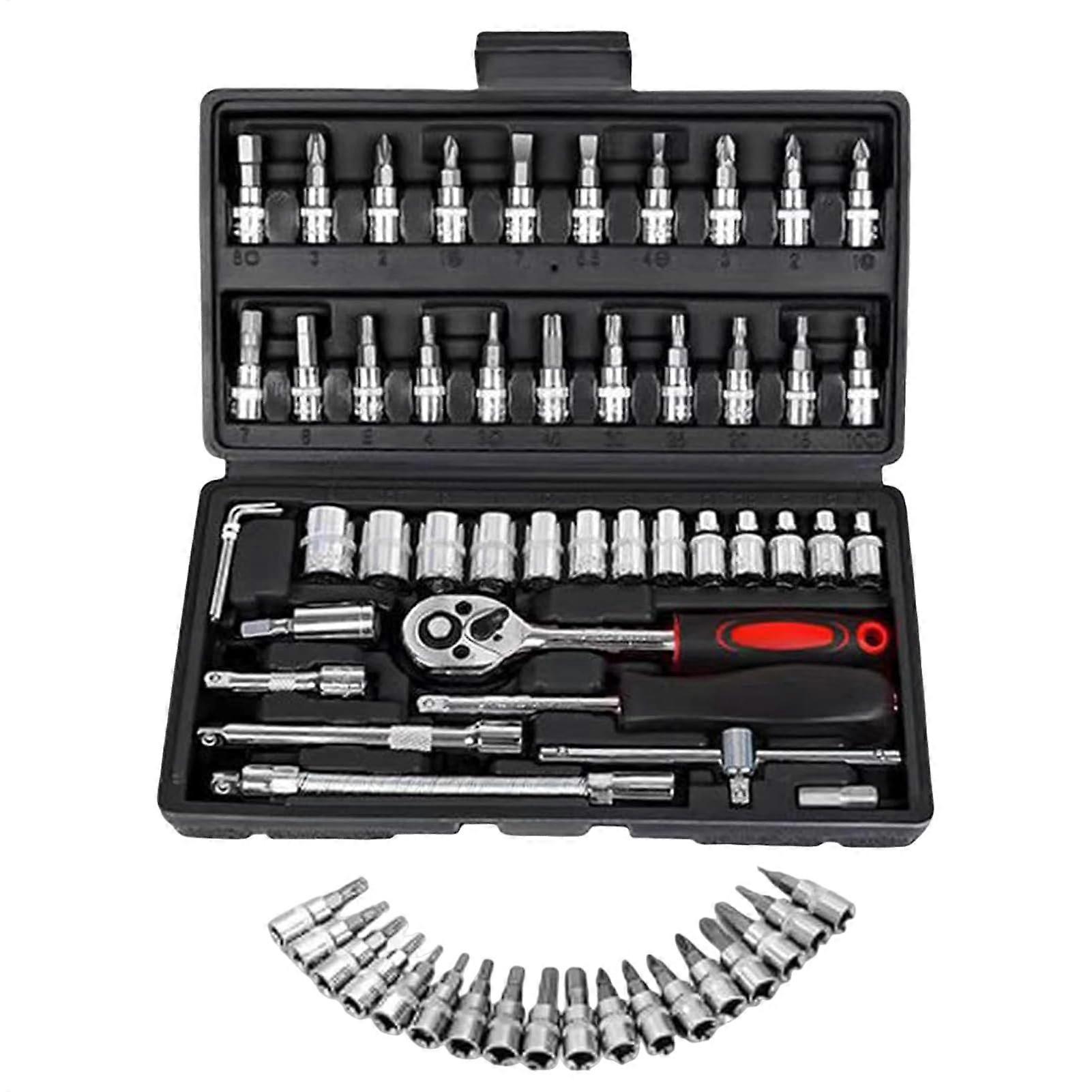 Cordless Impact Wrench | Electric Ratchet Wrench Set with Non-Slip Grip for Workshop, Tire Change, and Industrial Assembly, Black