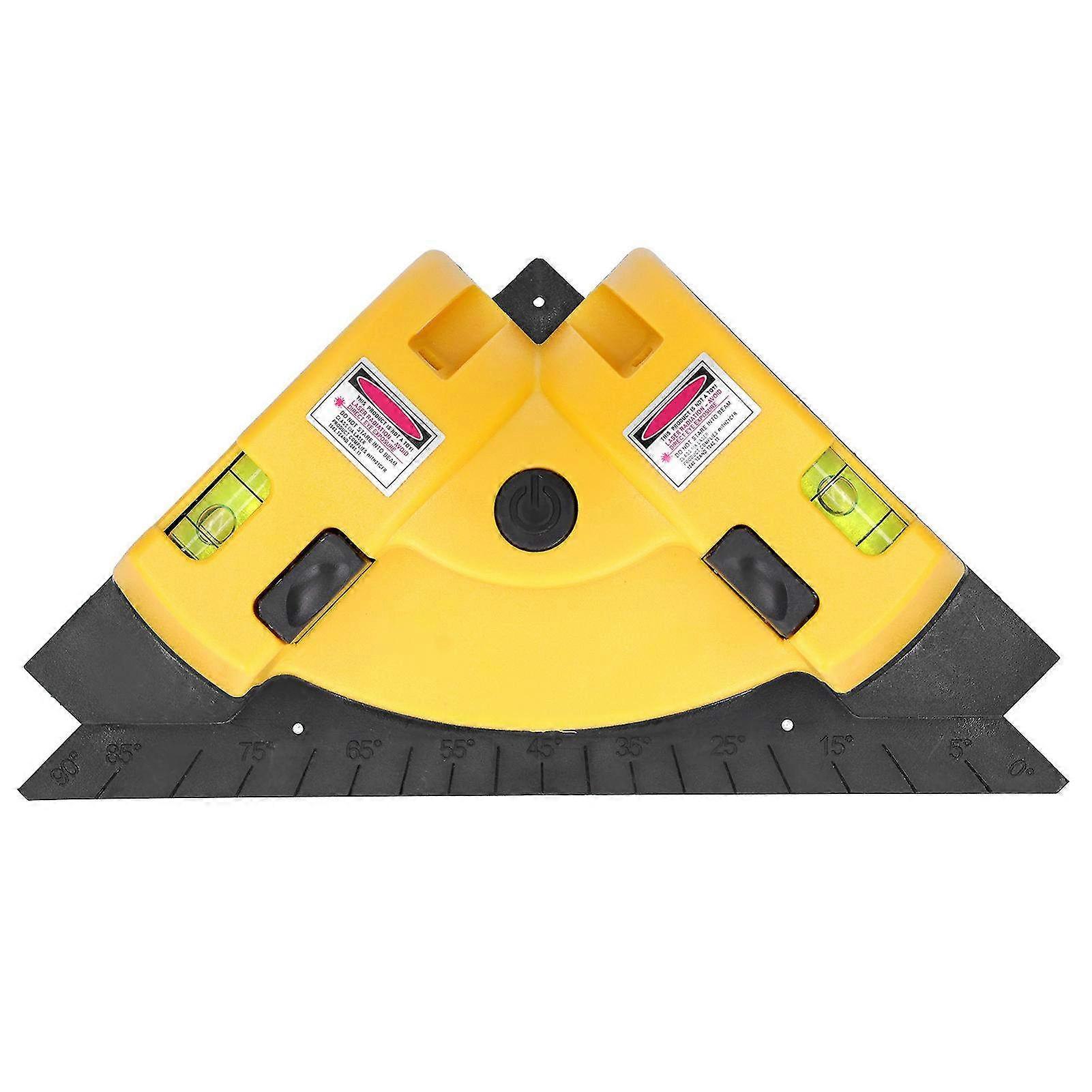 90 Degree Laser Line Projection Level - Right Angle Vertical & Horizontal Measurement Tool for Industrial Supplies DC-01