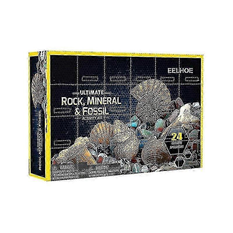 Kids' Crystal Advent Calendar with Polished Pebbles and Gravel for Christmas