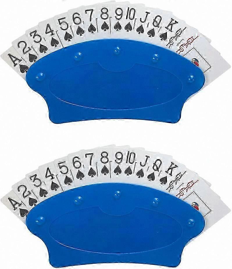 Blue Two-Piece Card Sleeve for Hands-Free Play