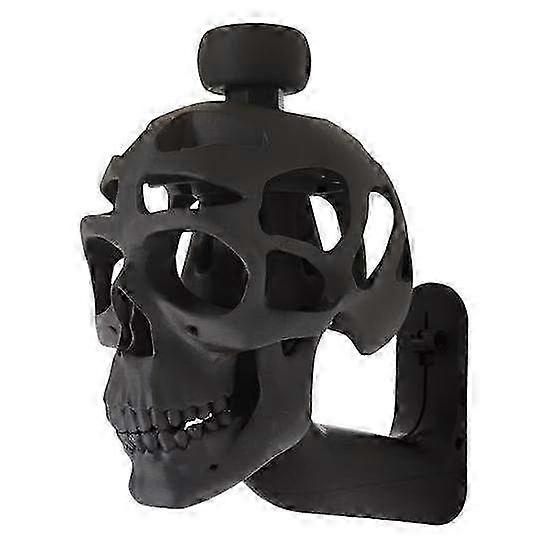 3D Realistic Skull Helmet Holder for Wall Mounting - Simple Installation Motorcycle Helmet Display Rack & Unique Wall Decoration