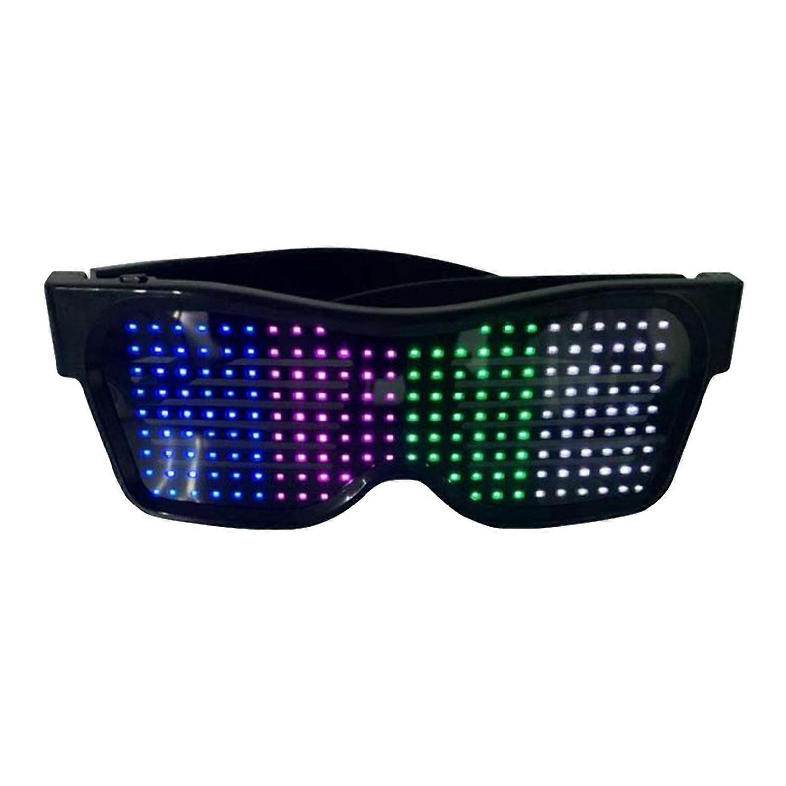 LED Glasses with App Control for Exciting Raves and Parties, 4 Colors