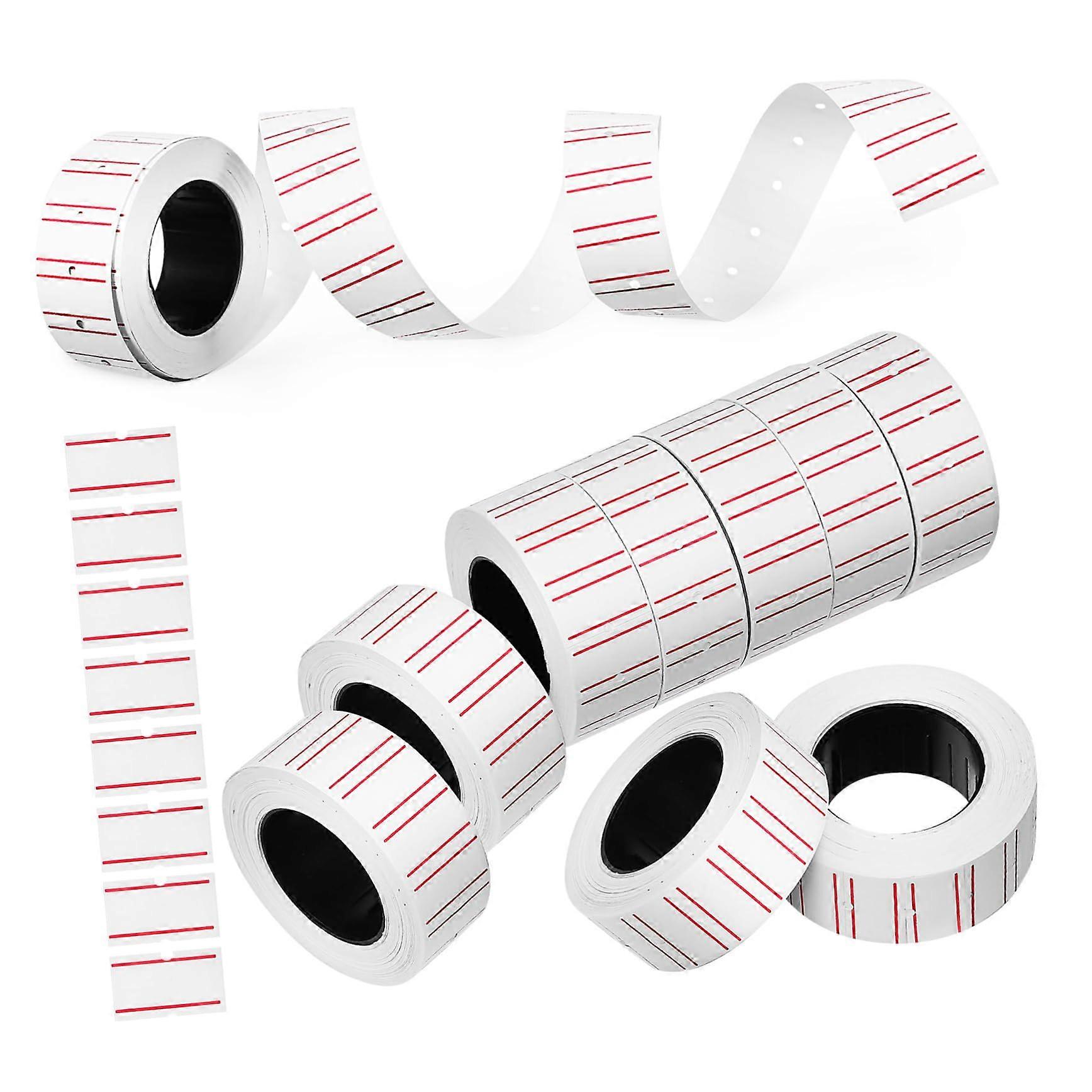 10 Rolls Label Stickers SelfAdhesive Tags for Label Makers, Durable for Office, Supermarket, and Warehouse, Clear Readability