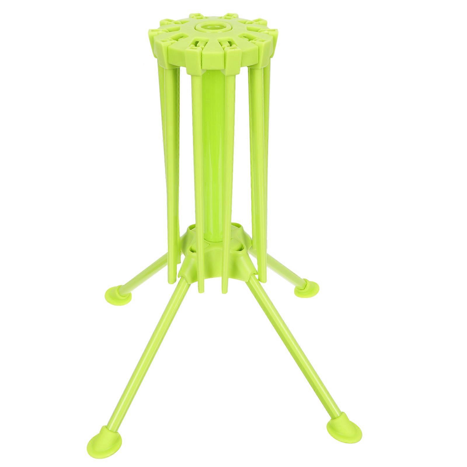 Green Foldable Noodle Drying Rack ABS Material for Storage Use Durability Ensured 1 Piece
