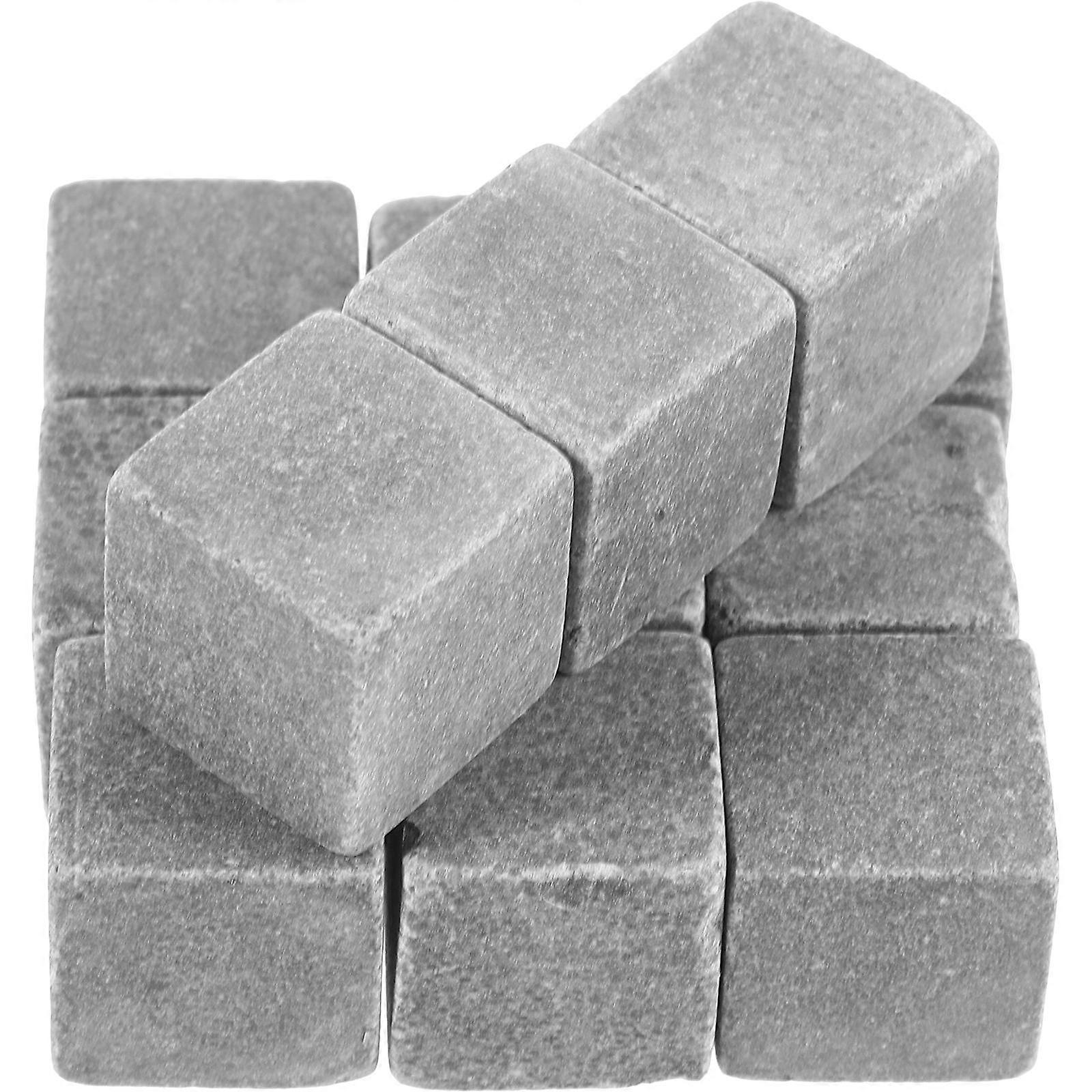 12pcs Reusable Whiskey Cooling Stones, Smooth Surface Beverage Chilling Rocks for Drinks, Drink Balls for Whiskey Lovers and Party Use
