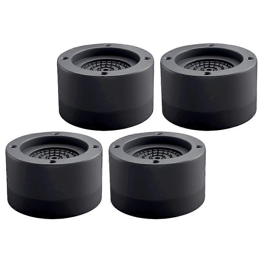 Vibration Isolation Pads 4Pcs Anti-Vibration Solution Crafted From Black Plastic Ideal For Modern Style Appliance Use