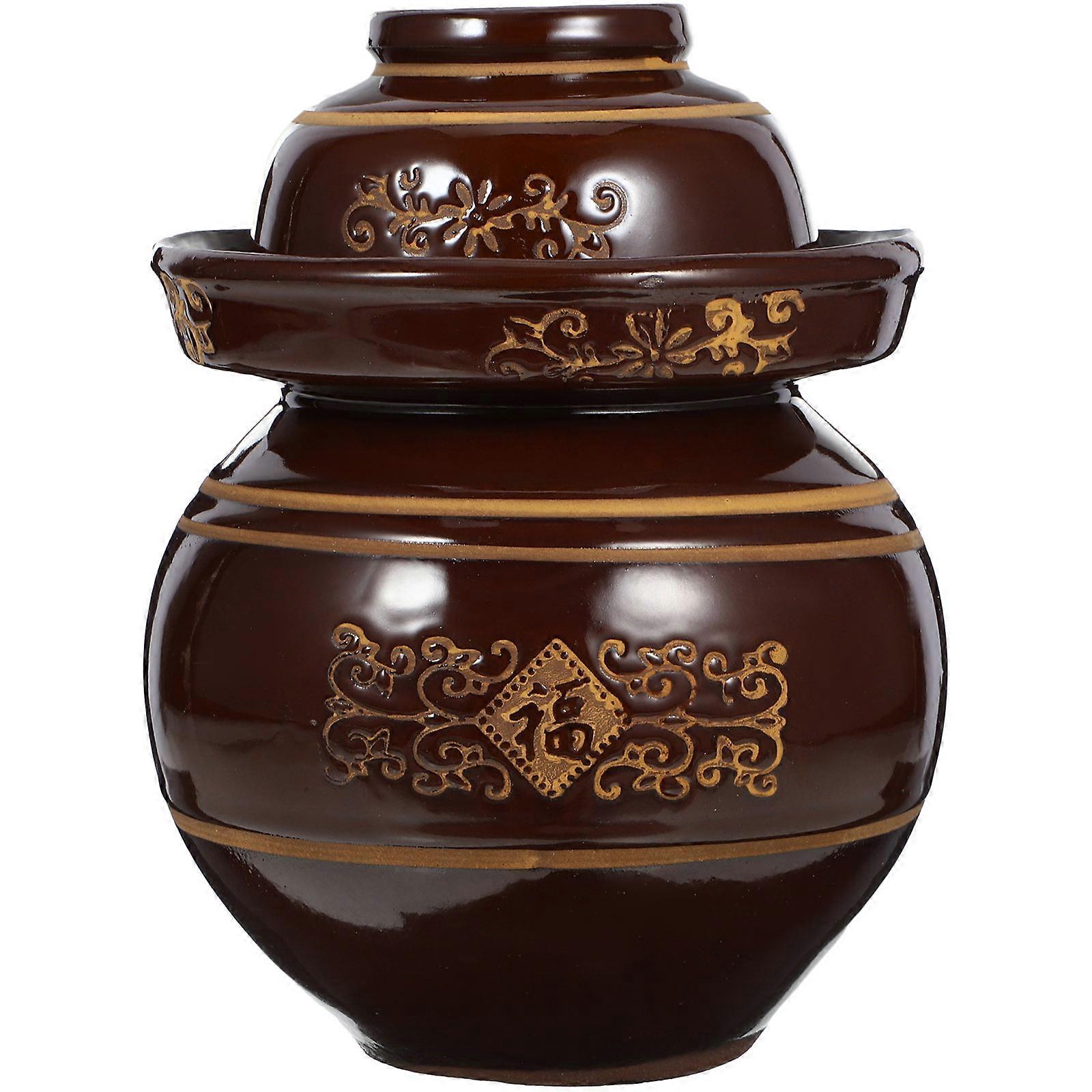1pc Ceramic Sealing Jar for Pickles Food Can Container