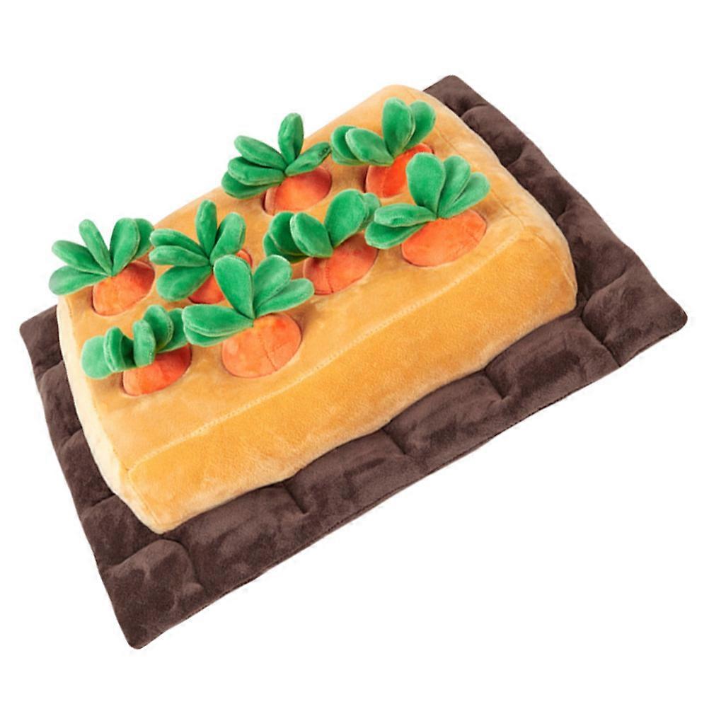 Carrot Snuffle Mat For Dog Training Plaything Interactive Toy 38x30x10cm Stress Relief 1Pack