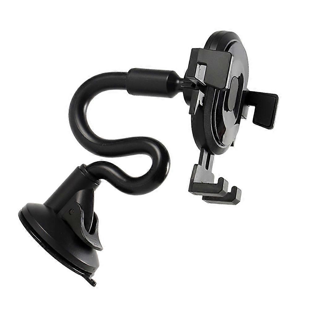 Flexible Car Phone Holder with Adjustable Angle – Suction Cup & Dashboard Mount for Windshield and Air Vent, Bendable Stand for Safe One Handed Use