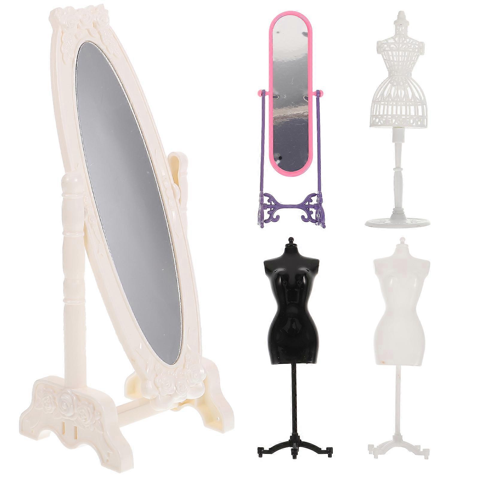 Assorted Color Plastic Doll Clothes Rack for Holding Use Safe Durable Easy to Clean 1 Set