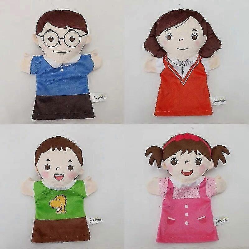Family Member Hand Puppet Collection - Soft Glove Toys for Educational Play in UK Nurseries