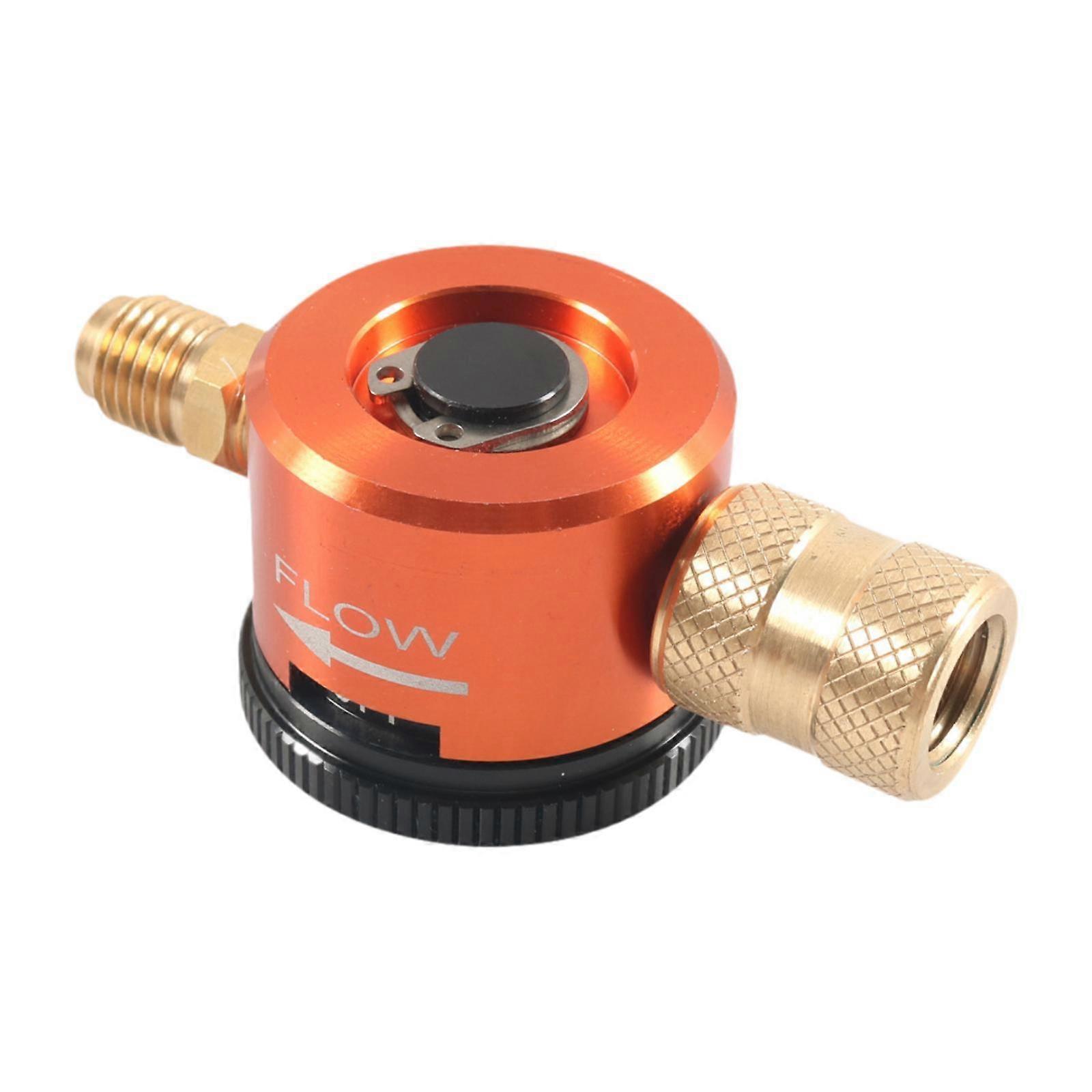 Nitrogen Purging Tool Adjustable Brass Nitrogen Purge Regulator Tool Orange