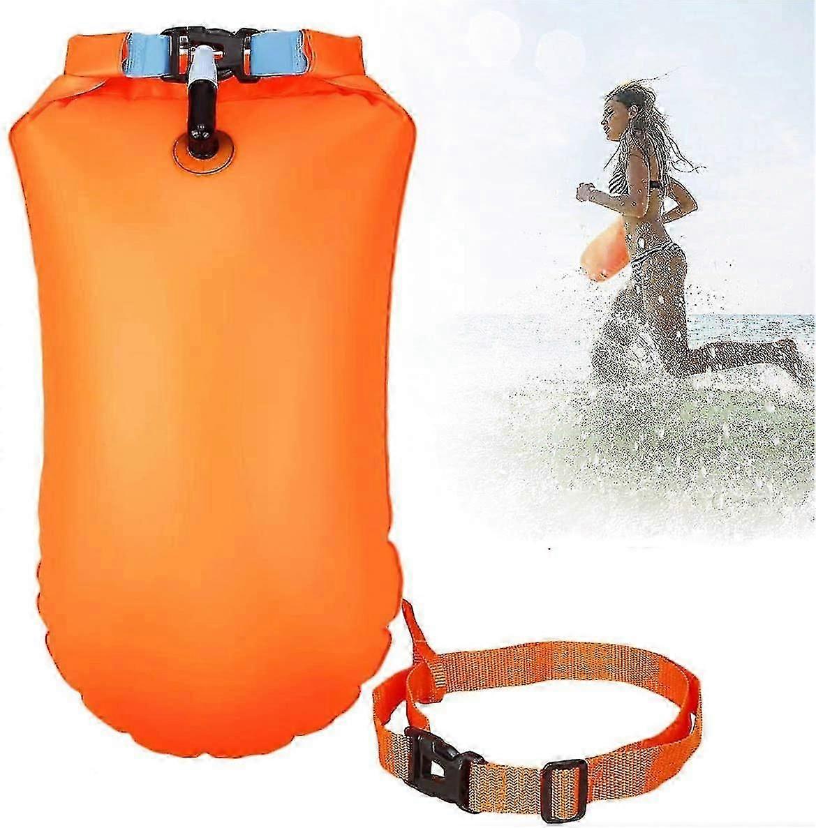 For 2024 201 Floating Buoy with Dry Bag, Triathlon Lifebuoy, Waterproof, Inflatable, and Highly Visible Floating Aid for Water Sports Enthusiasts