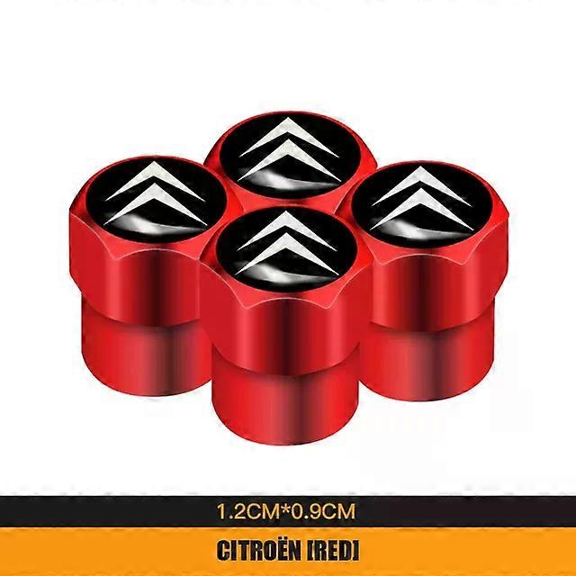 4Pcs Metal Car Wheel Tire Valve Stem Caps Fit For Citroen C4 C3 C5 C1 C2 Berlingo C-Elysee C4-Picasso C4-Aircross Saxo Grand