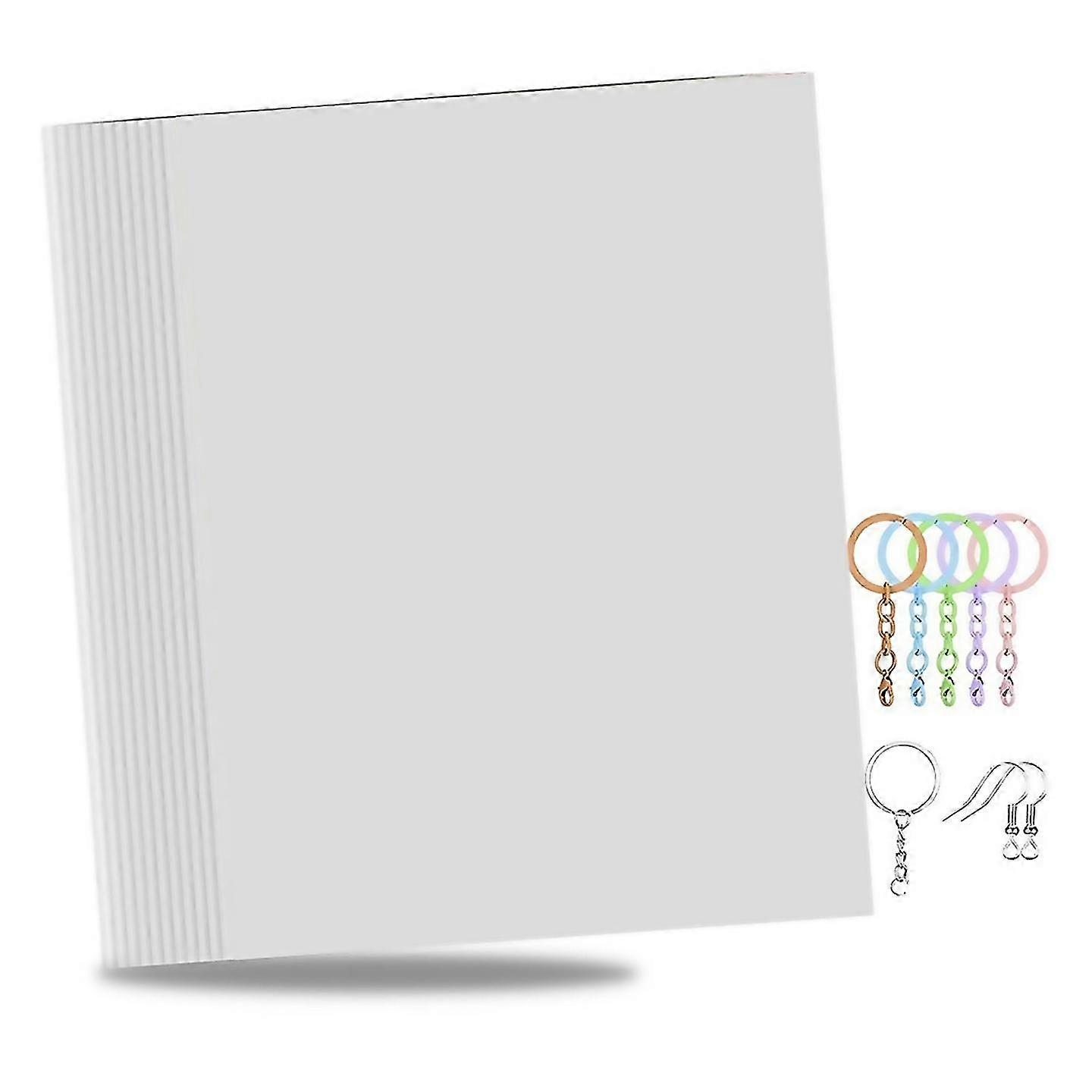 For printable shrink plastic sheet films shrink paper 10pcs