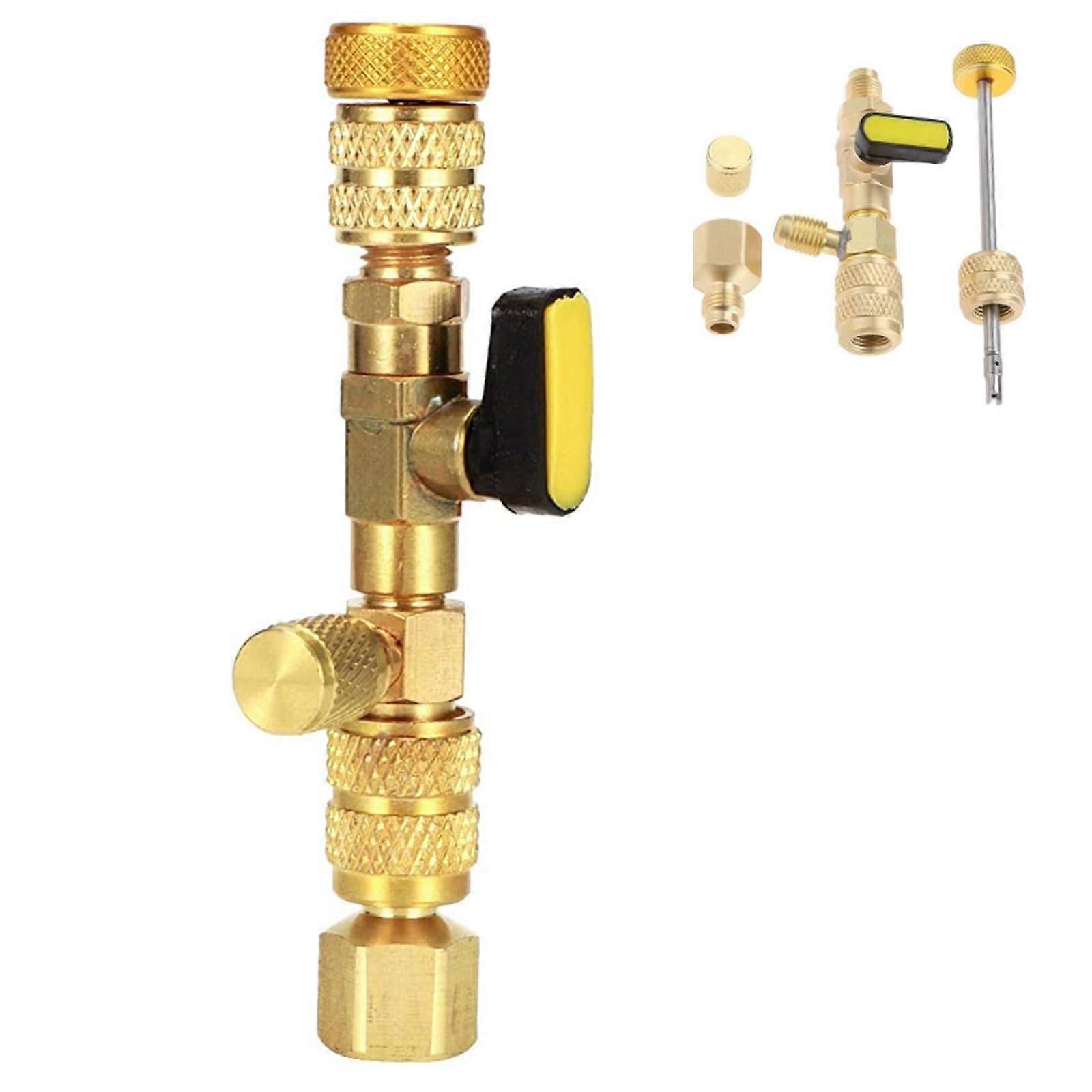 Brass Valve Core Remover Double Head Installation Tool 1/4 Inch 5/16 Inch HVAC/AC Air Conditioning
