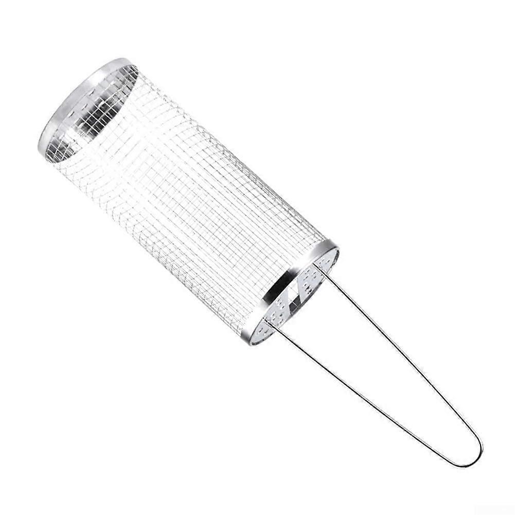 Stainless Steel Detachable Grill Cage for Rolling Vegetables and Fish, Large Size, Easy to Clean, Durable Cooking Tool