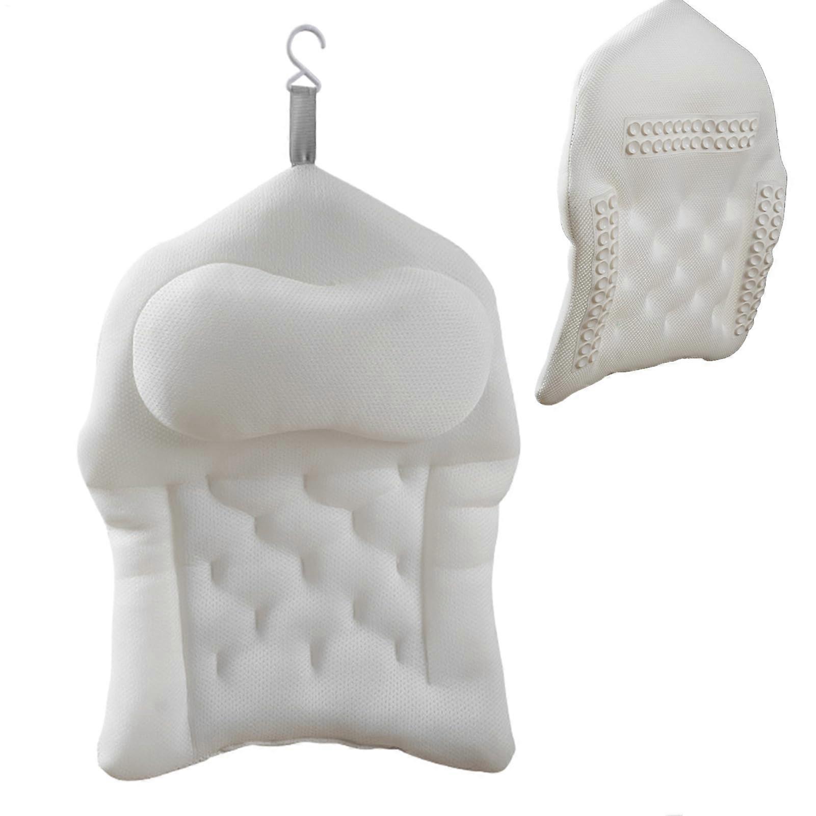 4D Bathtub Head,Bathroom Headrest with Suction Cups for Relaxation Spa Home Ref: 1718