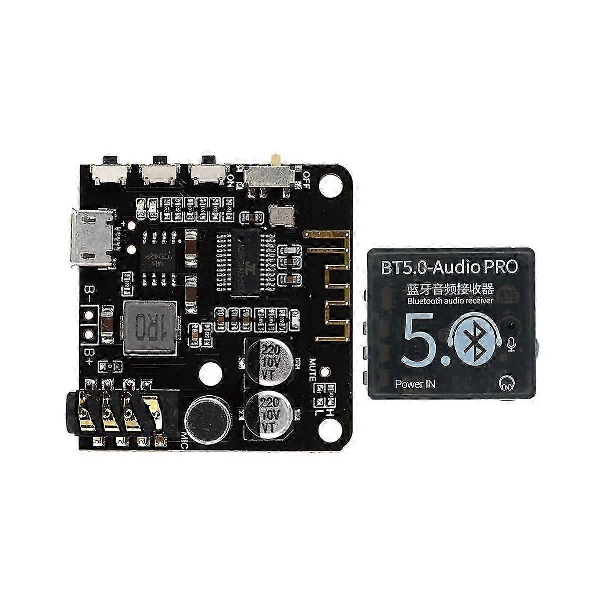 BT5.0 PRO Audio Module+Case MP3 Audio Decoder Board with Mic Lossless Car Speaker Audio Amplifier D