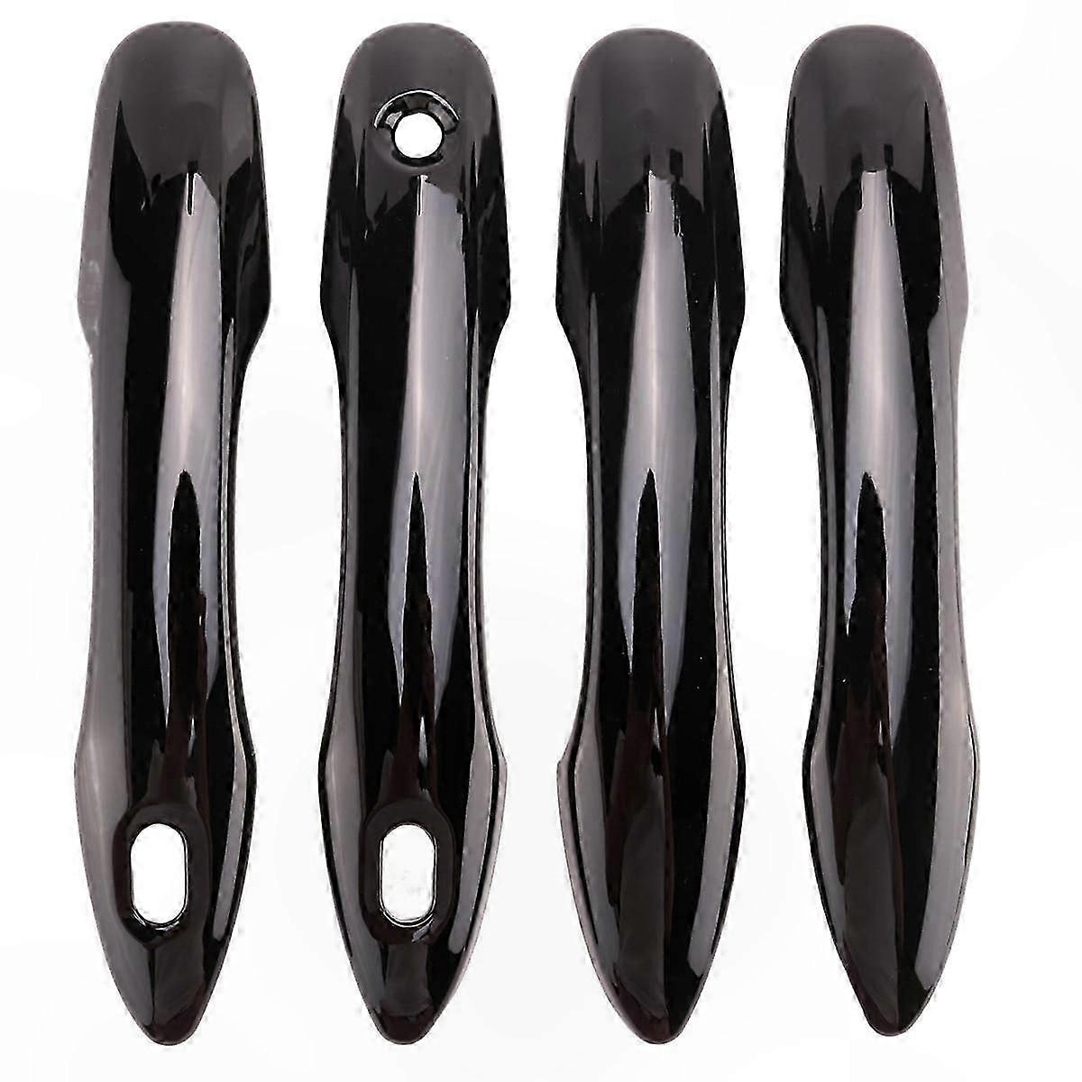 Glossy Black Door Handle Cover Trim for Hatchback Models 2019-2023