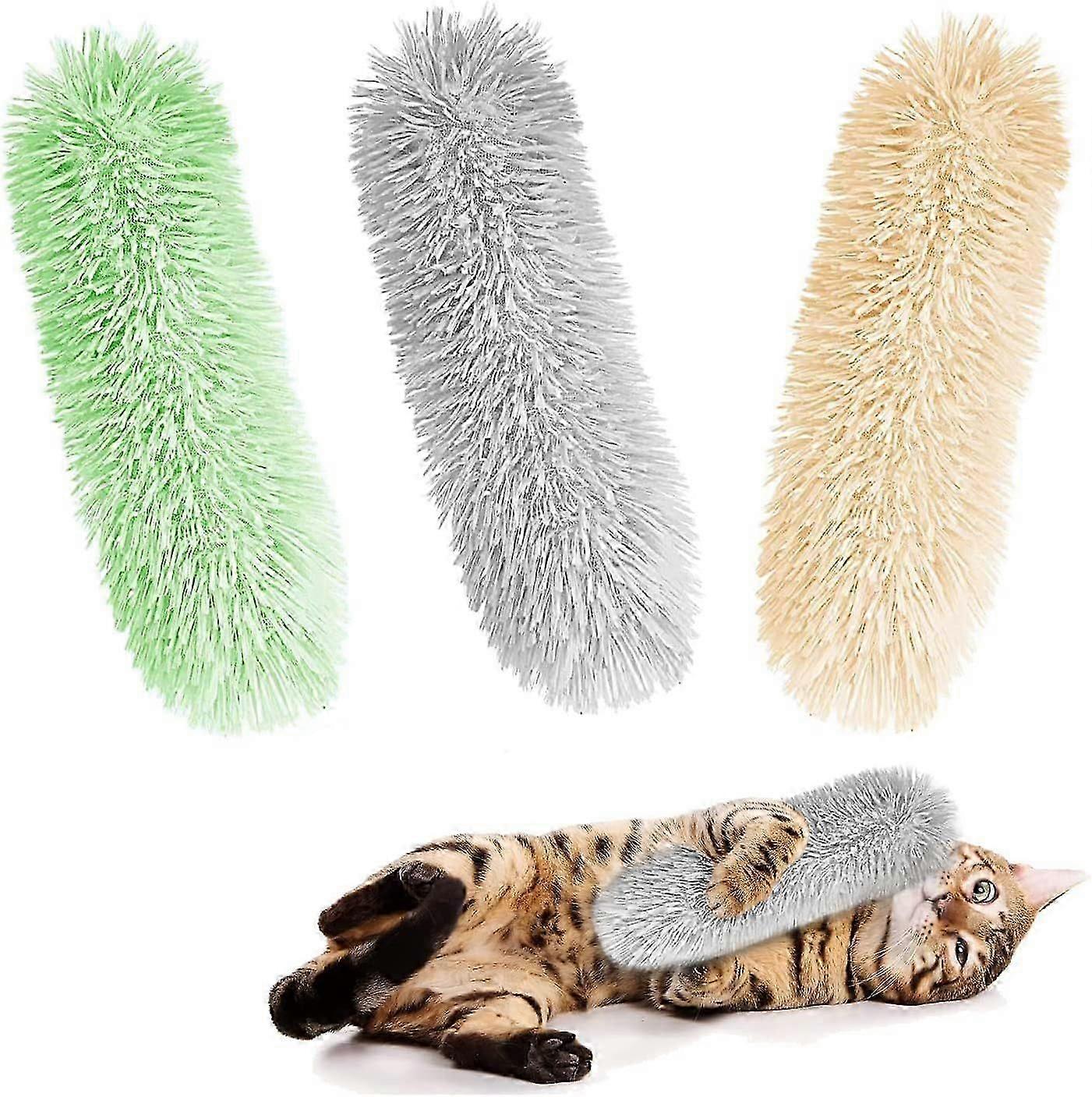 Catnip Toys for Cats - Interactive Plush Chew Toys with Built-in Catnip & Sound Paper (3 Pack)
