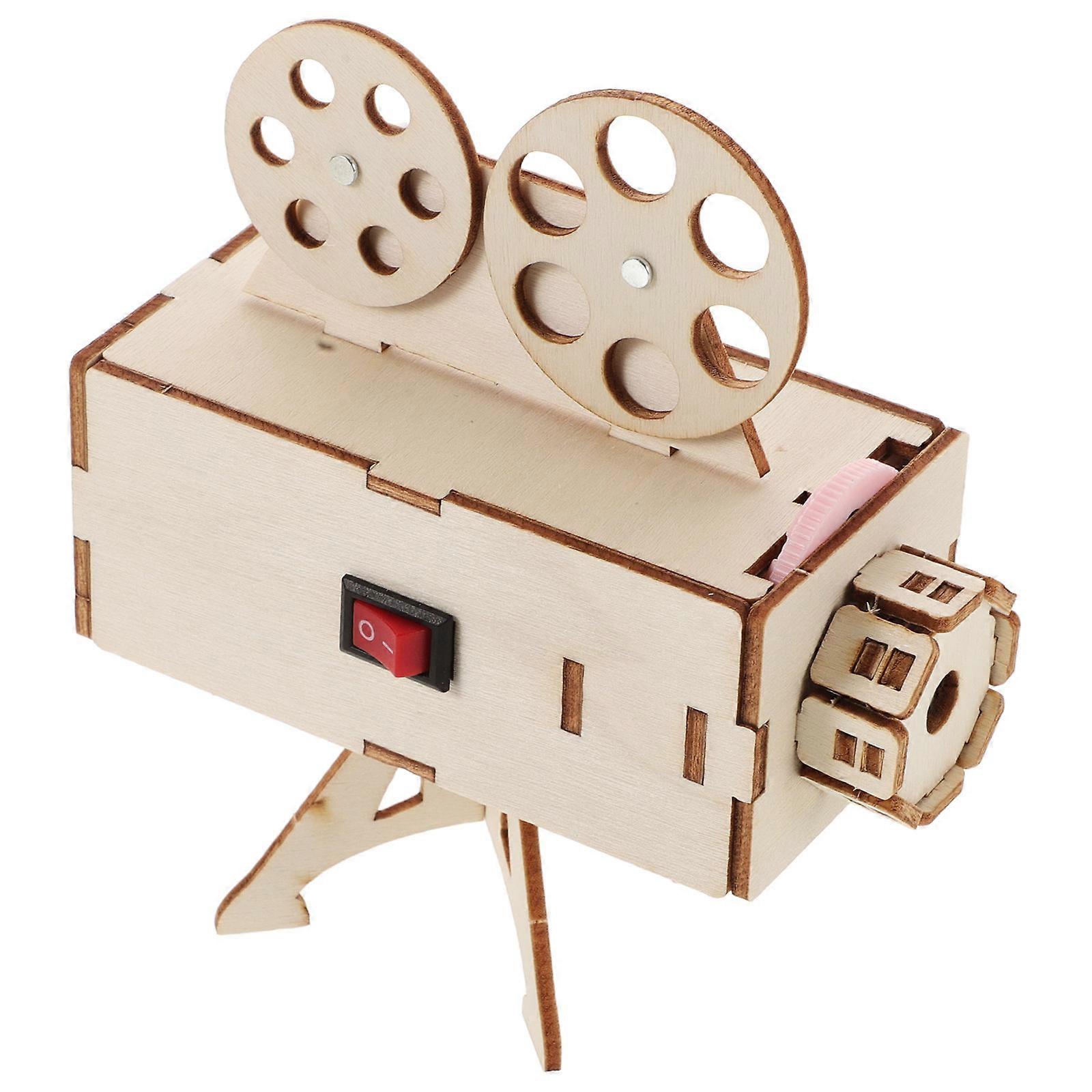 Diy Wood Projector Science Equipment Kit for Decoration Enhances Creativity and Fine Motor Skills 1