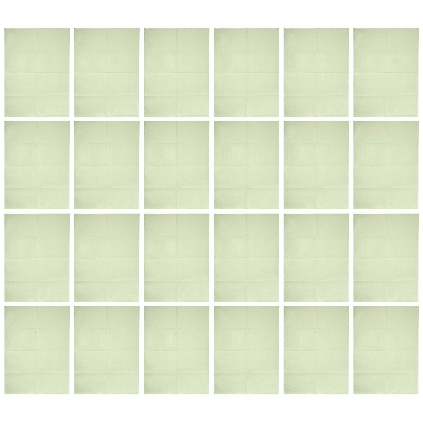 حصيرة يمكن التخلص منها حصيرة طاولة يمكن التخلص منها لمتجر لب الخشب الأخضر PE مادة مقاومة للماء 125 قطعة