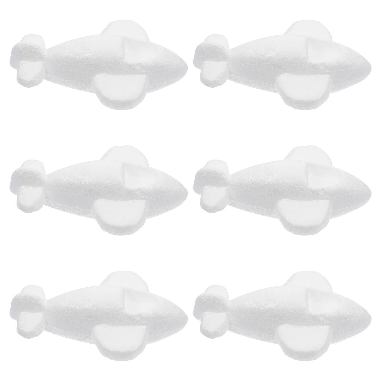 6PCS DIY Foam Plane Decorative Supplies for Creative Crafts – Safe, Odorless, Ideal for Parent Child Activities and Imagination Play